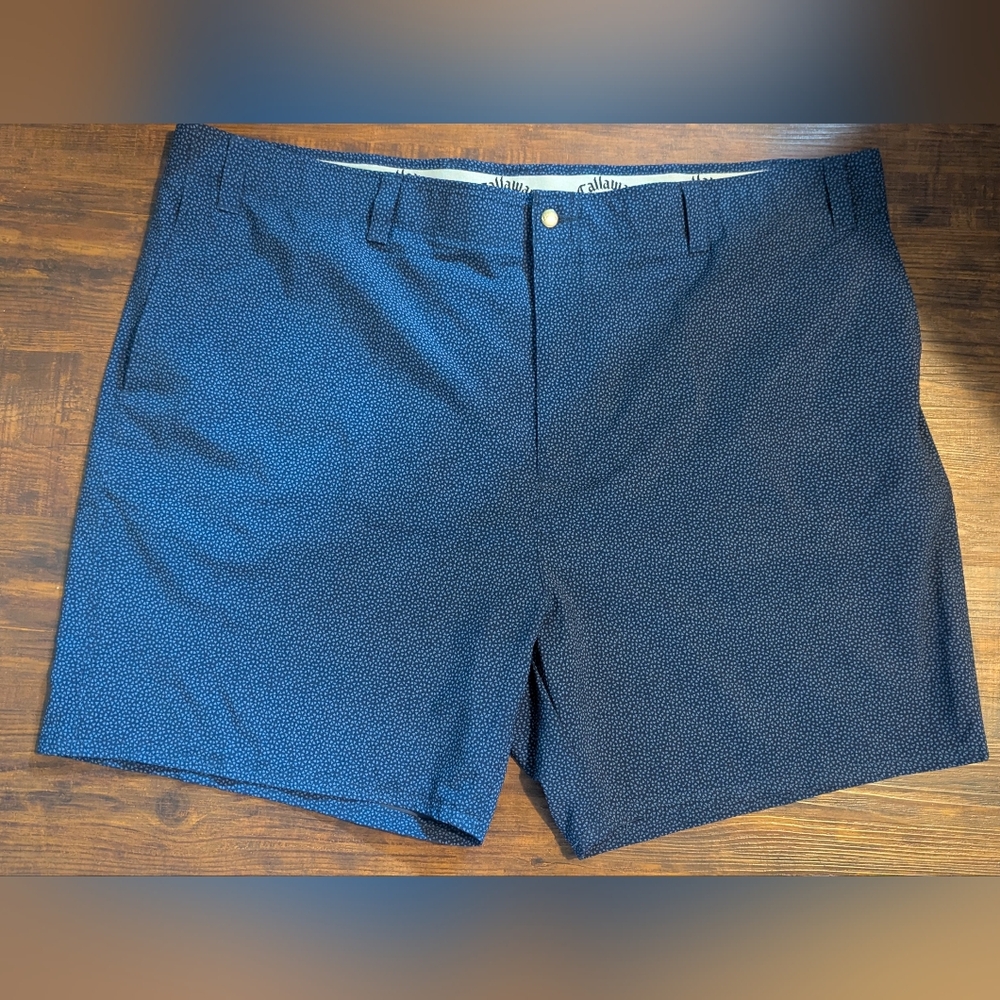 Callaway Blue Flat Front Shorts Classic Design